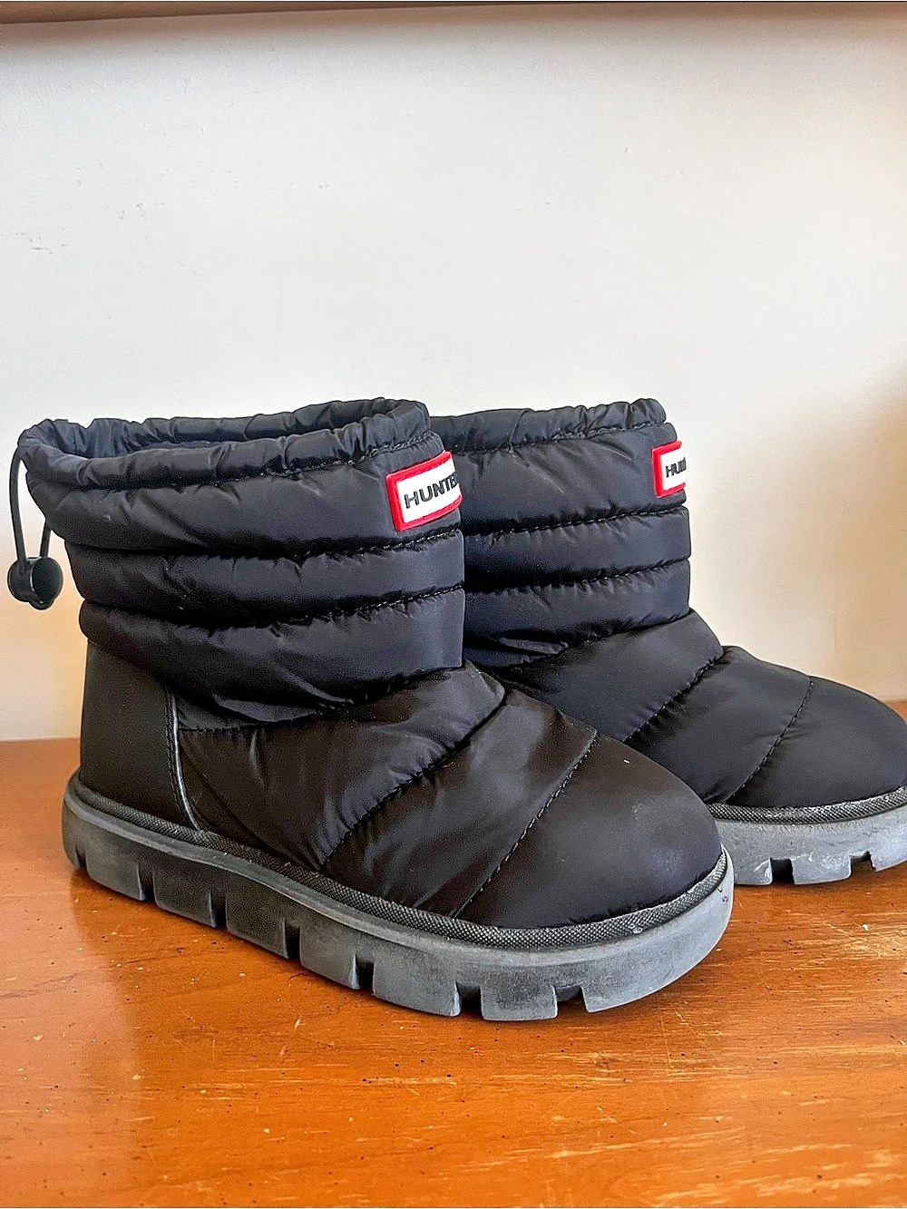 Hunter black boots